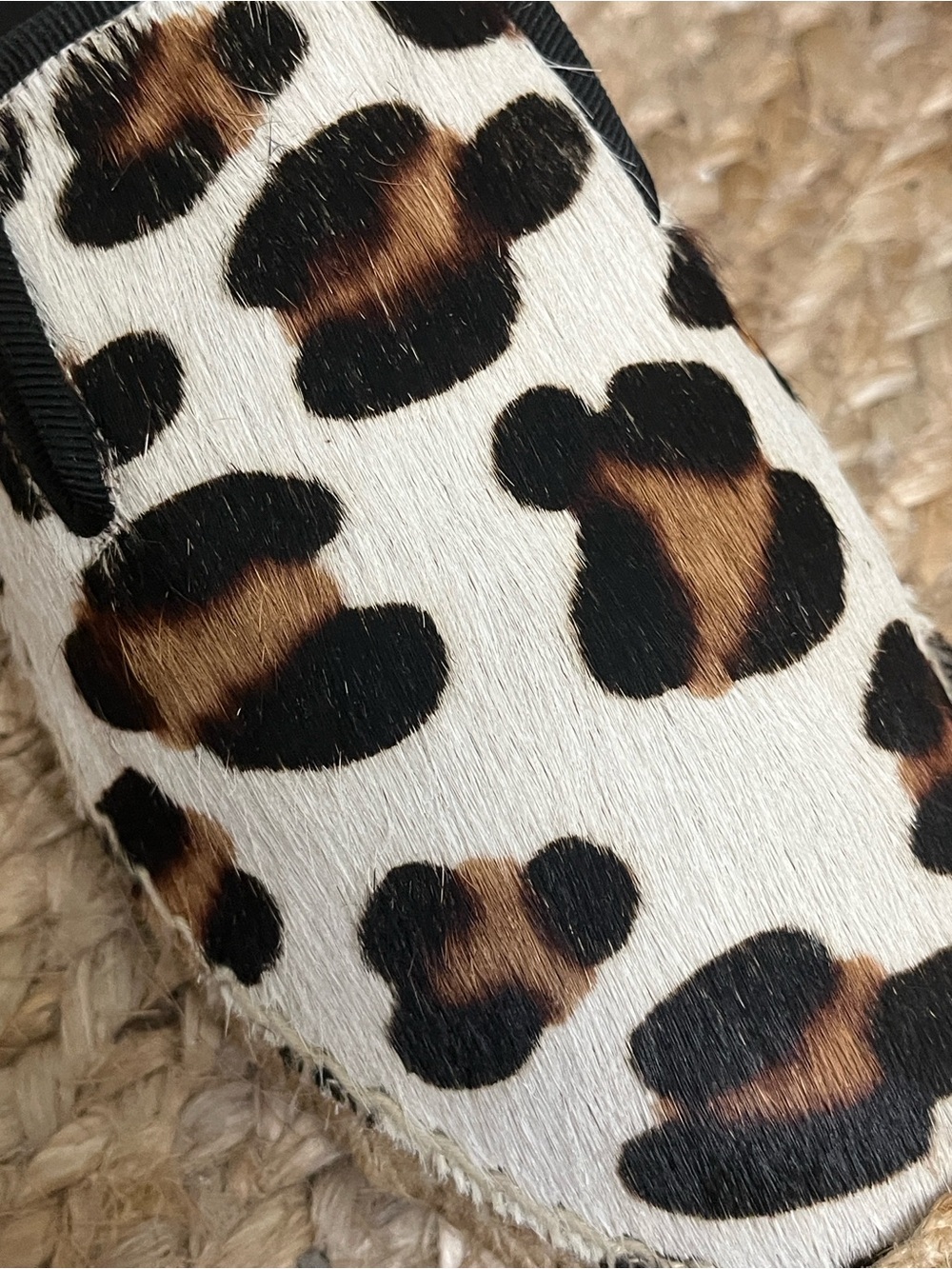 Elyse Walker Los Angeles White Leopard Calfhair Dee Espadrilles 37 - Picture 14 of 17